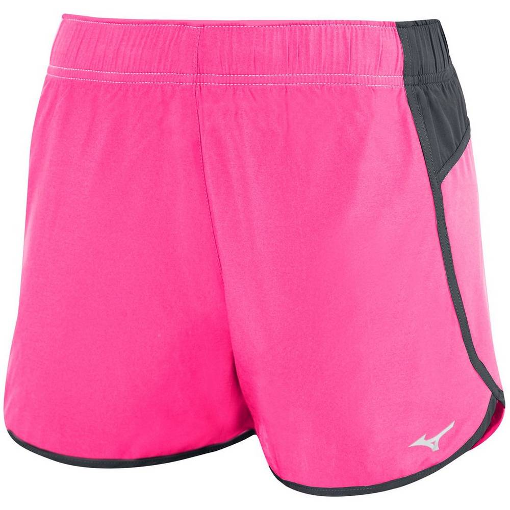 Womens Mizuno Atlanta Cover Up Volleyball Shorts Pink/Grey Philippines (RVKAHJ983)